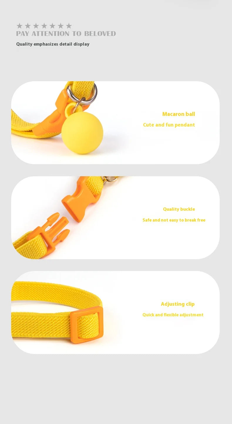 Safety and Fashion Accessories Pet Collar Anti-length Adjustable High Elastic Cat Necklace Dog Collar Accessories Pet Supplies