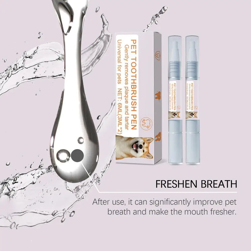 Pet Teeth Cleaning Pen Pet Dental Pen dog Toothbrush Pen Fresh Breath Tooth Whitening Cat Teeth Refreshing Pen pet supplies