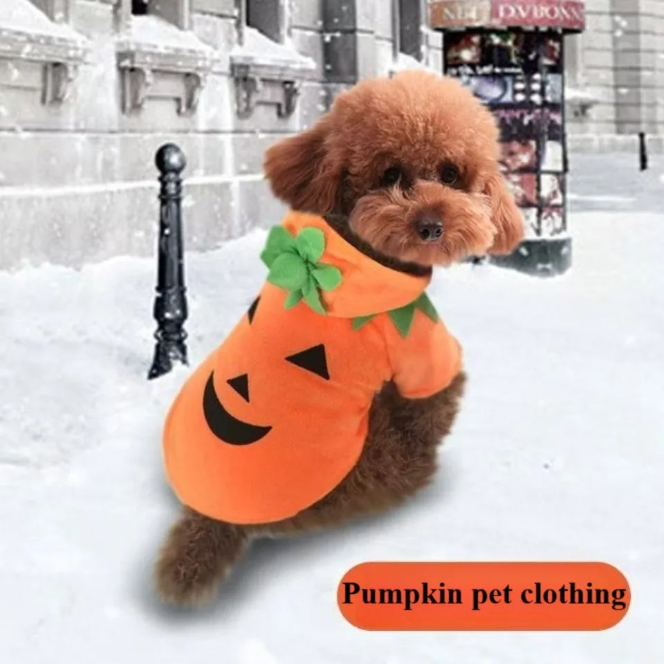 Fashion Pet Halloween Costumes Dog Cats Pumpkin Clothes Festival Suit Halloween Dog Fun Clothes Festivals Pet Dressing Supplies