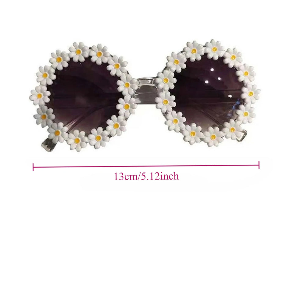 Pet Accessories Flower Sunglasses Circular Role Playing Glasses Photo Props Glasses For Cats And Small And Paracord Dog Leash