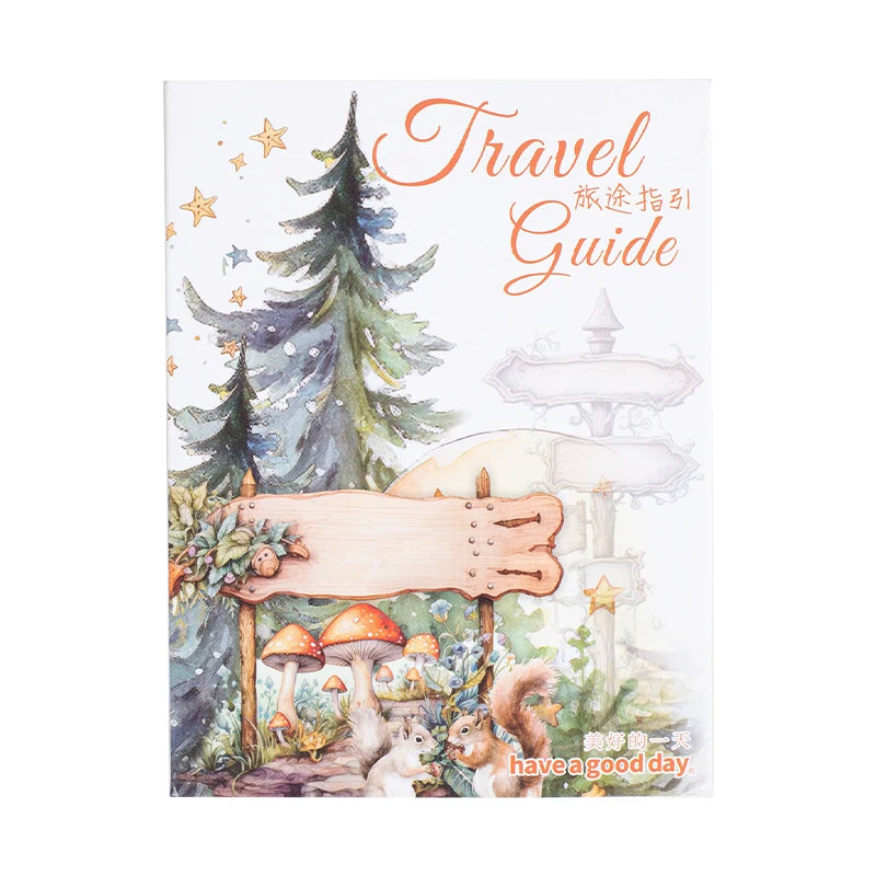 12packs/LOT Travel Guide series cute lovely retro decorative PET sticker