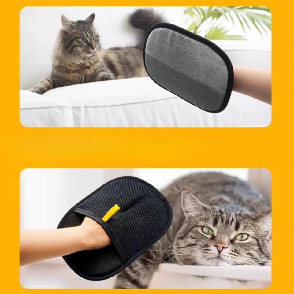 Pet Grooming Gloves Pet Hair Remover Brush Kitten Cleaning Glove Removing Dog Cat Hair From Sofa Carpet Clothes Pet Supplies 