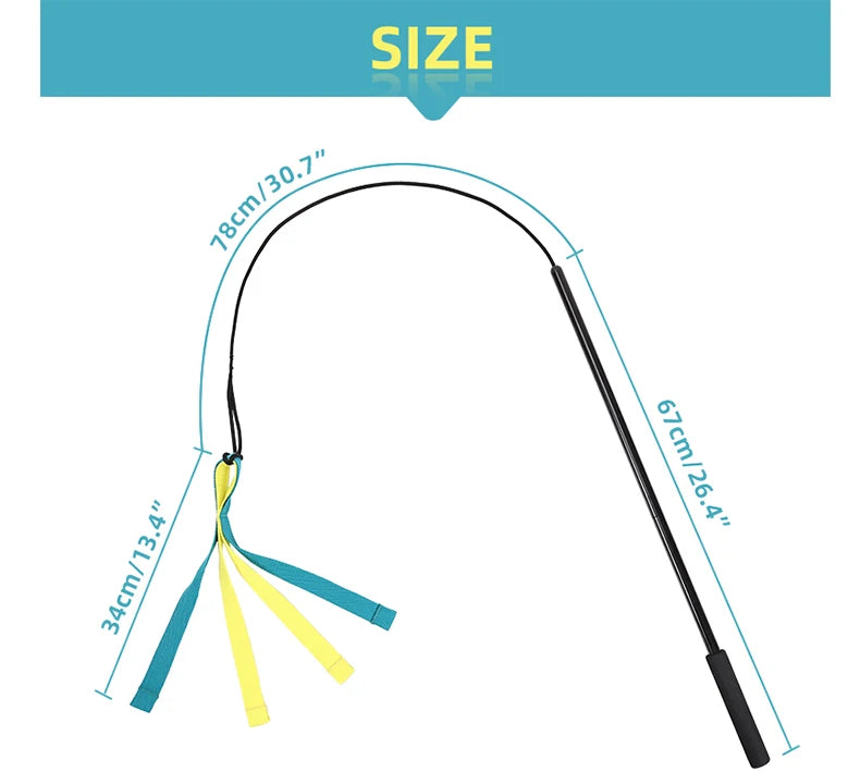 Dog Interactive Flirt Pole Toys Durable Interactive Toy Outdoor Activities Dog Training Toys Pet Supplies Pet Throwing Toy