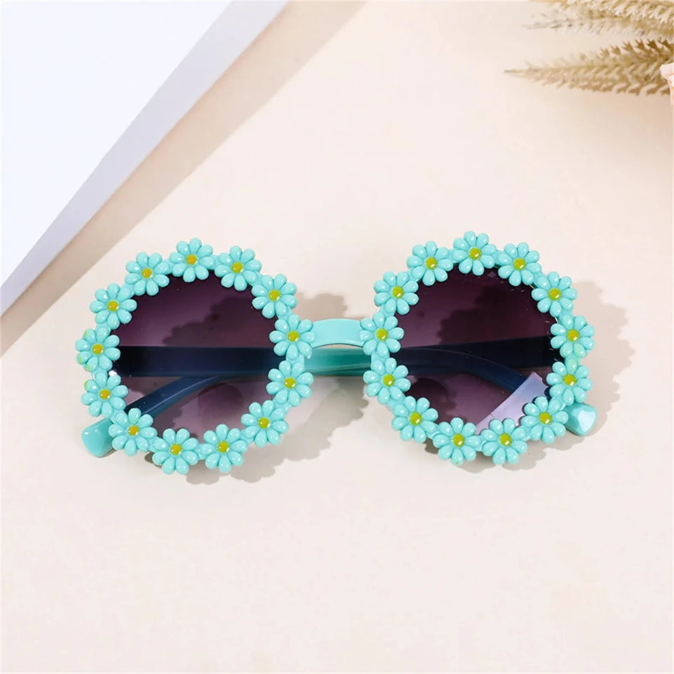 Pet Accessories Flower Sunglasses Circular Role Playing Glasses Photo Props Glasses For Cats And Small And Paracord Dog Leash
