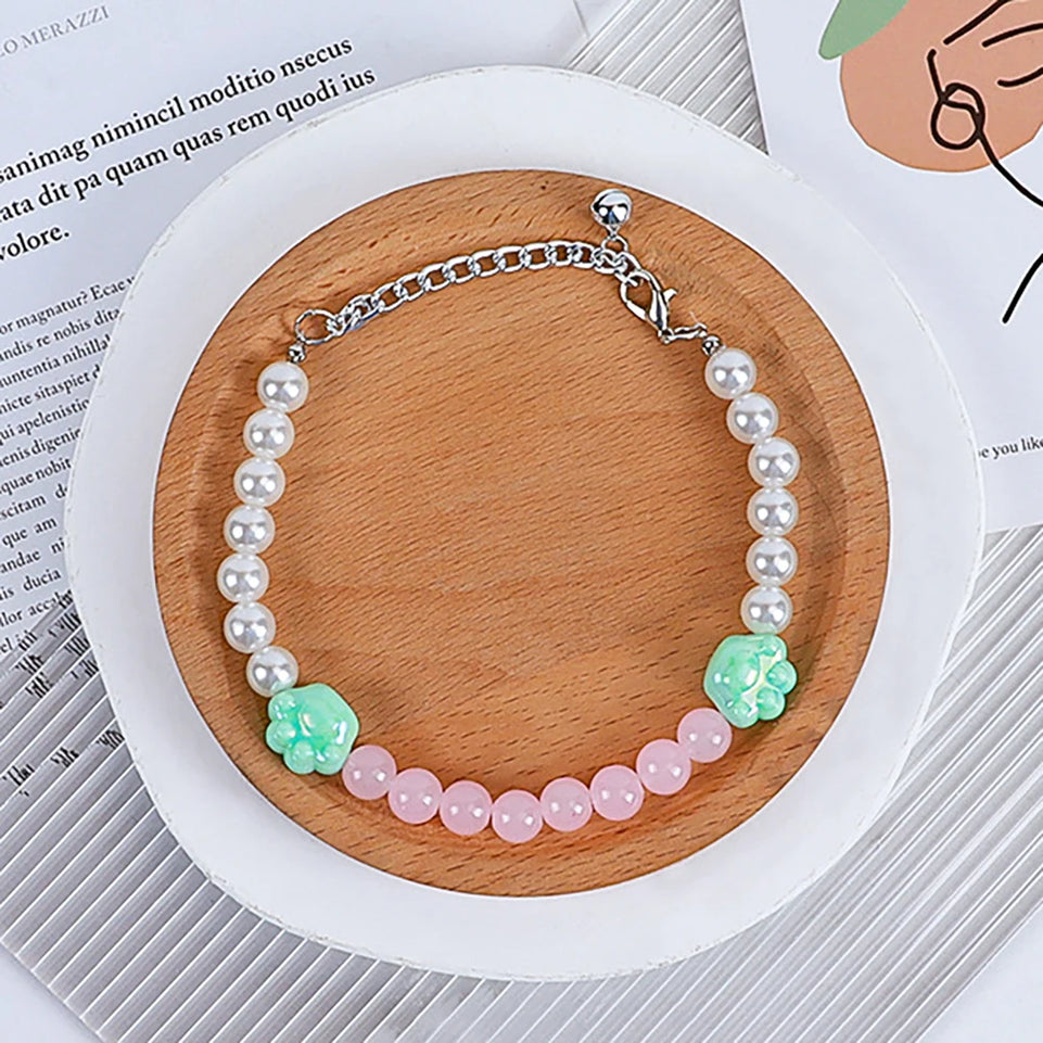 New Pet Accessories Pearl Necklace, Elegant Cute for Cats Small Dogs, Adjustable Safe Kitten Puppy Photo Props, Luxury Party