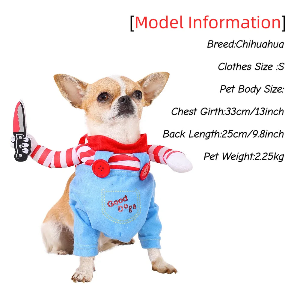 Cosplay Halloween Pet Costume For Small Medium Dogs Cats Funny Party Kitty Puppy Pet Jumpsuits Cute Pug Chihuahua Sphynx Clothes