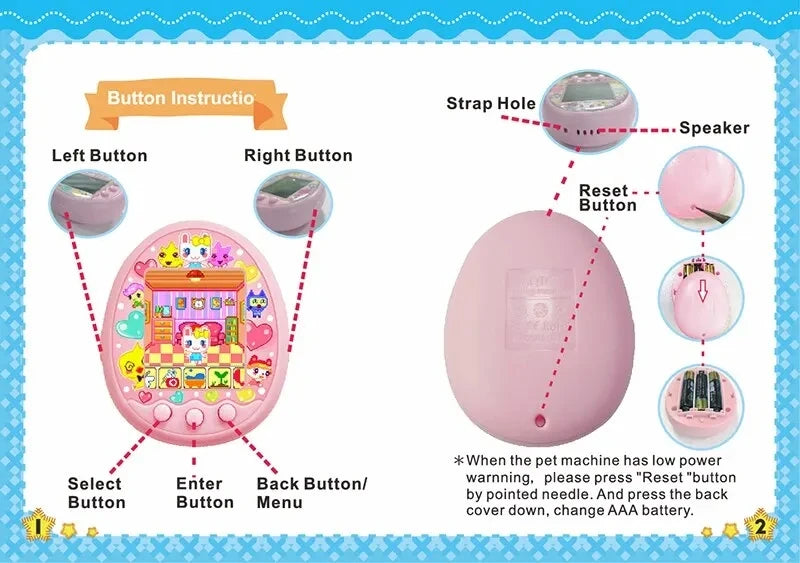 Tamagotchi Electronic Virtual Pet With Color Screen Game Pocket Interactive Virtual Pet Dating Game Machine Kids Game Toys Girls