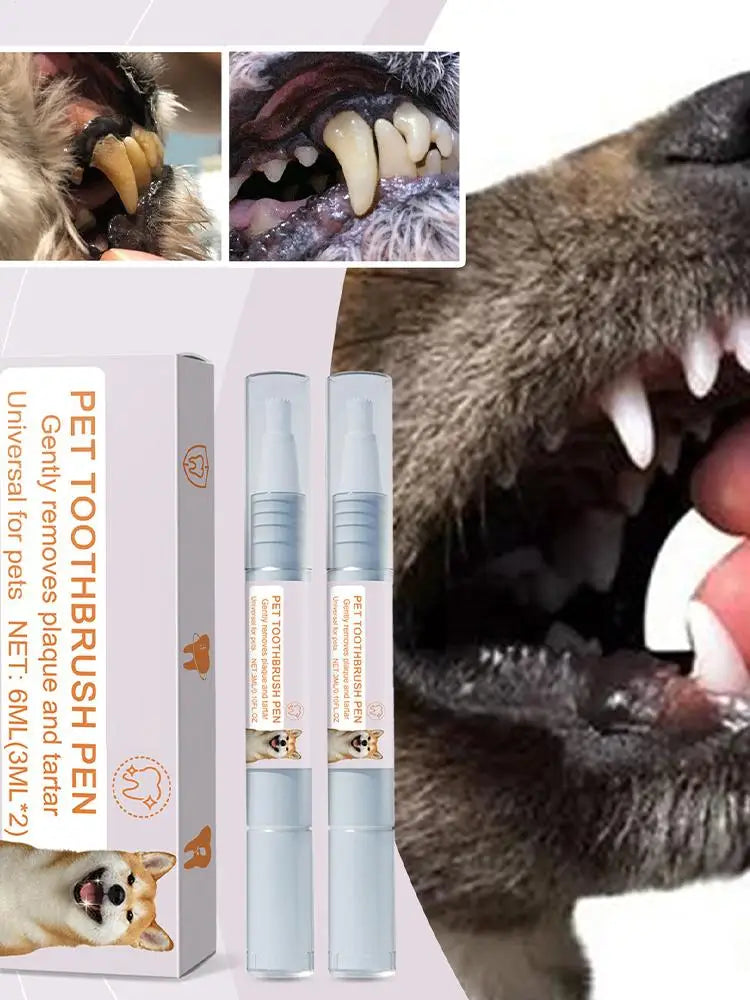 Pet Teeth Cleaning Pen Pet Dental Pen dog Toothbrush Pen Fresh Breath Tooth Whitening Cat Teeth Refreshing Pen pet supplies