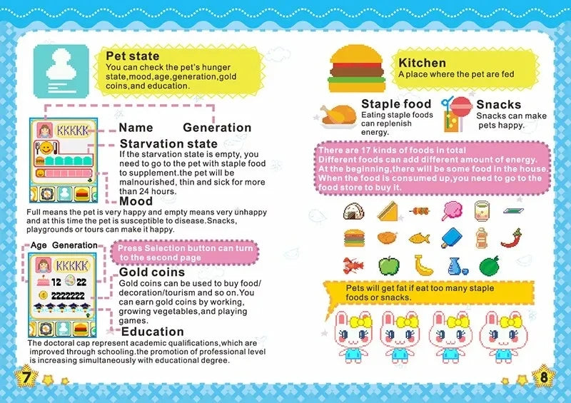 Tamagotchi Electronic Virtual Pet With Color Screen Game Pocket Interactive Virtual Pet Dating Game Machine Kids Game Toys Girls