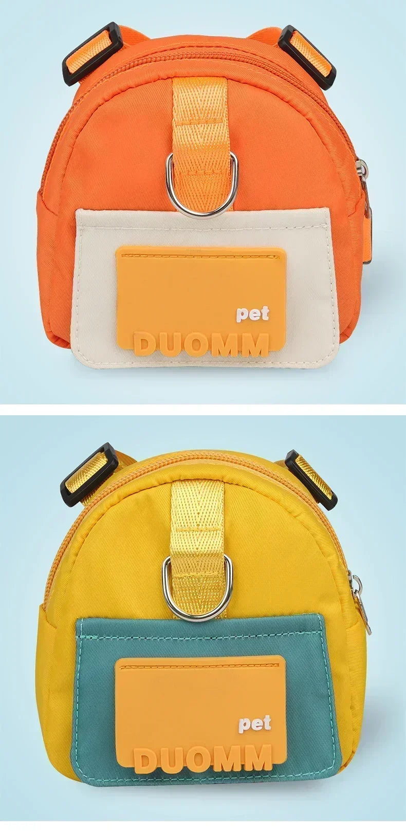Pet Dog Travel Backpack With Shoulder Strap Snack Poop Bag Lightweight Outdoor Adventure Carrier For Small Cats And Dogs