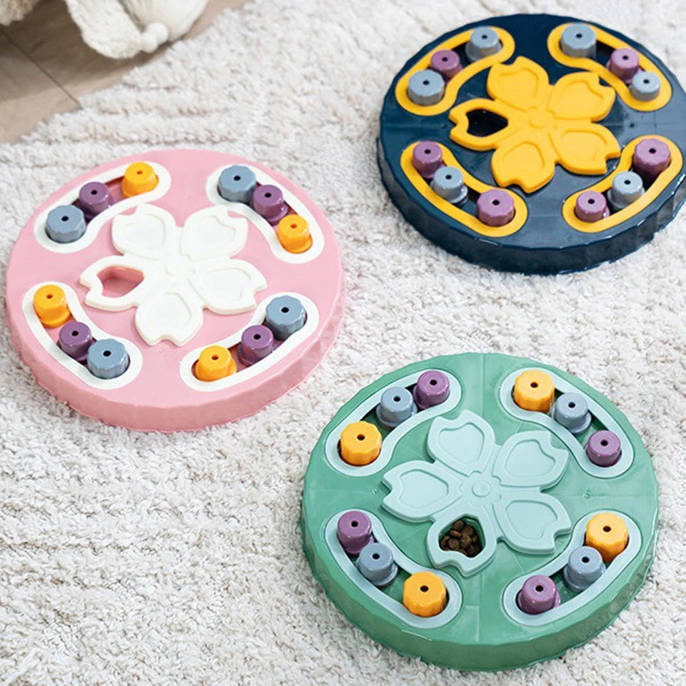 Pet Cat Interactive Puzzle Toys NonSlip Bowl Food Dispenser Slow Feeder Slowly Eating Pet Cat Dogs Training Game Pet Supplies