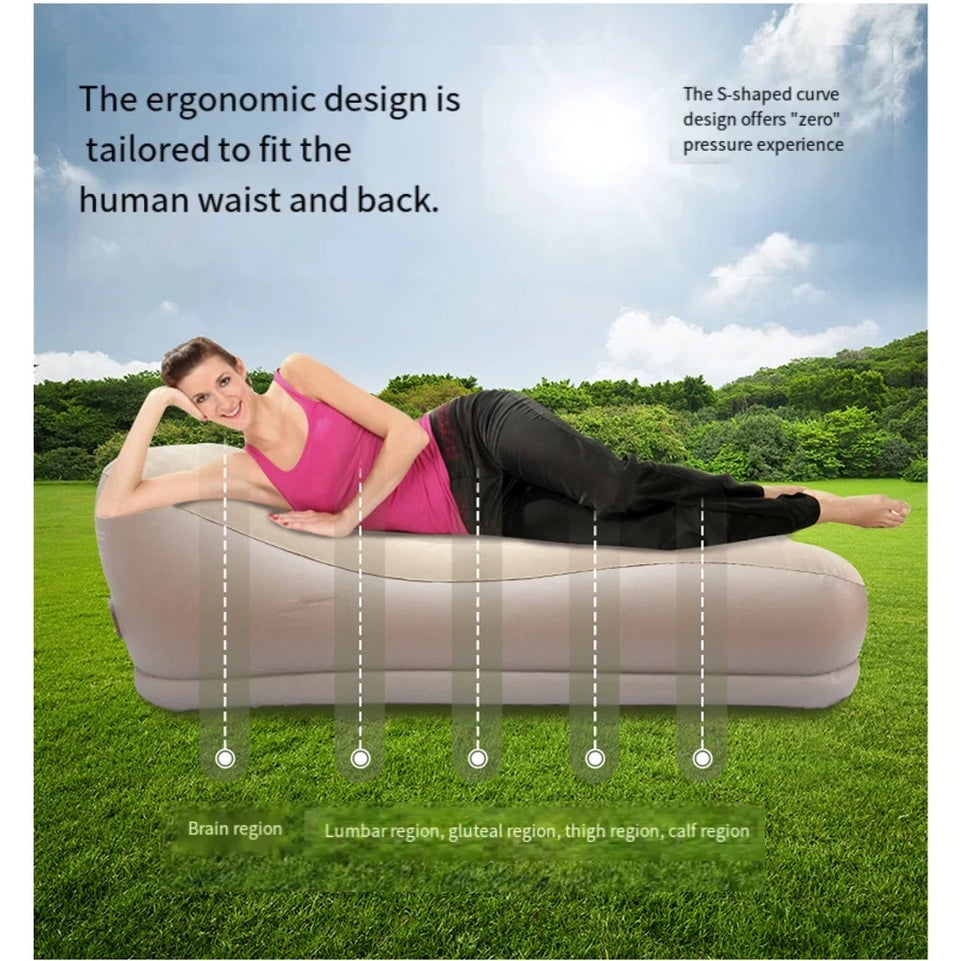 Portable Inflatable Chaise Lounge for Leisure