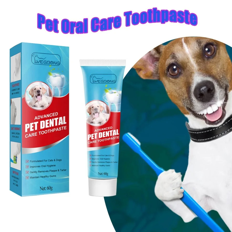 Pet Oral Care Toothpaste for Dogs and Cats Fresh Breath CleanTeeth Tartar Plaque Removal Edible Safe Dental Health Care Supplies