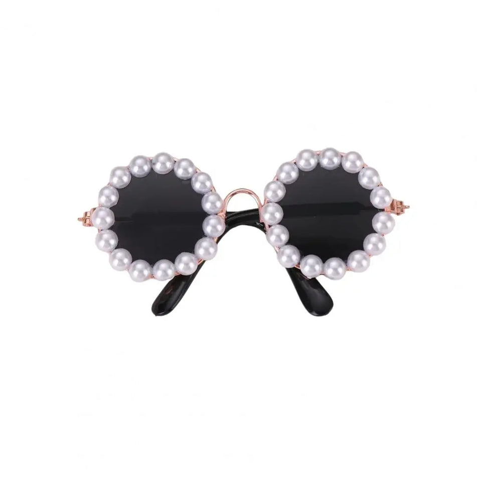 Pet Accessories with Artificial Pearls Pet Glasses Pet Sunglasses with Faux Pearls Decoration for Cats Dogs for Festivals