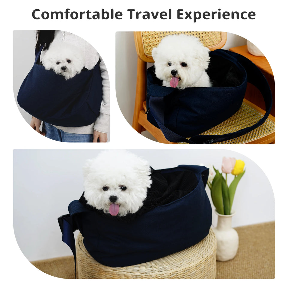 ONECUTE Airline Approved Pet Carrier Backpack for Small Dogs Cats, Foldable Travel Tote for Chihuahua Yorkshire Puppy, Vet Visit