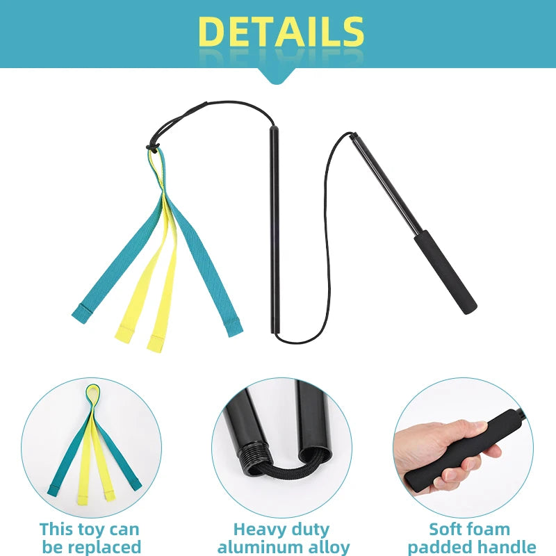 Dog Interactive Flirt Pole Toys Durable Interactive Toy Outdoor Activities Dog Training Toys Pet Supplies Pet Throwing Toy