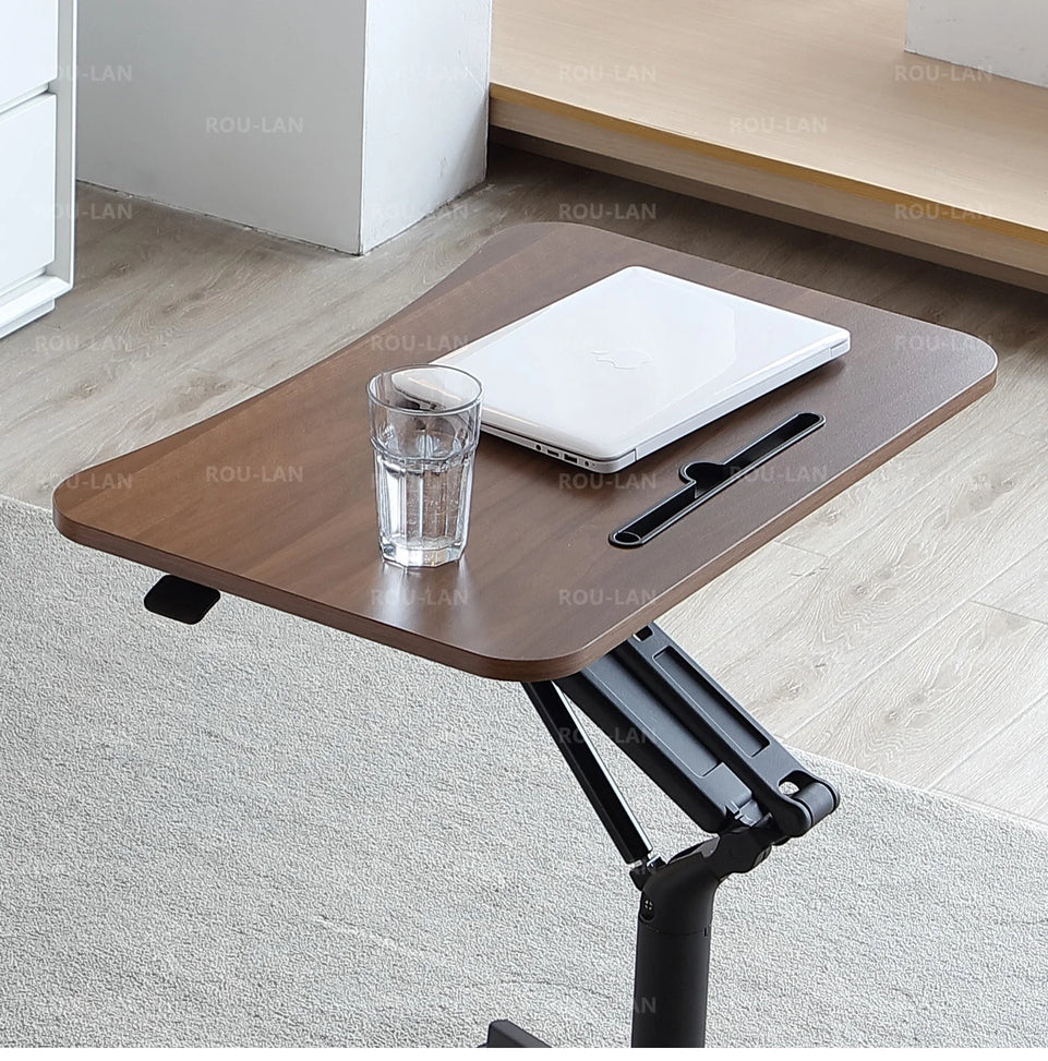 Pneumatic Lifting Table Standing Minimalist Conference Room Podium Table Sofa Bedside Movable Desk Business Classroom Lectern