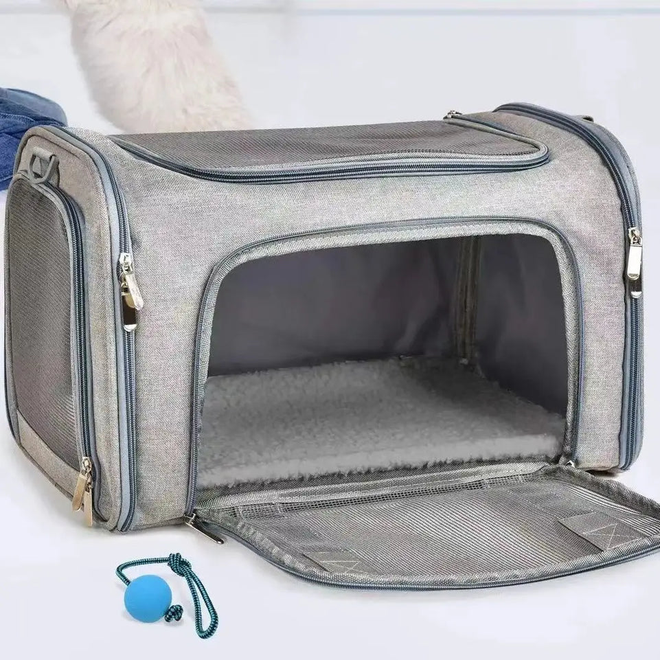 Pet Cat Charters Carry Bags Out Portable Large Capacity Pet Supplies Breathable Folding Large Space