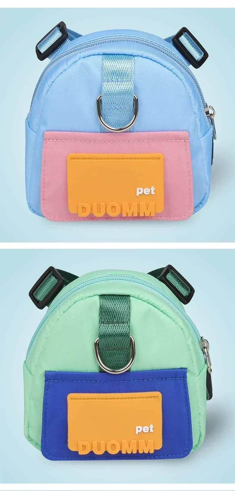 Pet Dog Travel Backpack With Shoulder Strap Snack Poop Bag Lightweight Outdoor Adventure Carrier For Small Cats And Dogs