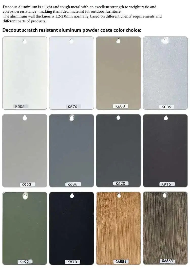 Modern Outdoor Furniture Set Waterproof Fire Pit with Teak Wooden Bench & Rattan Aluminum Cast Sofa Garden Living Room Hotels