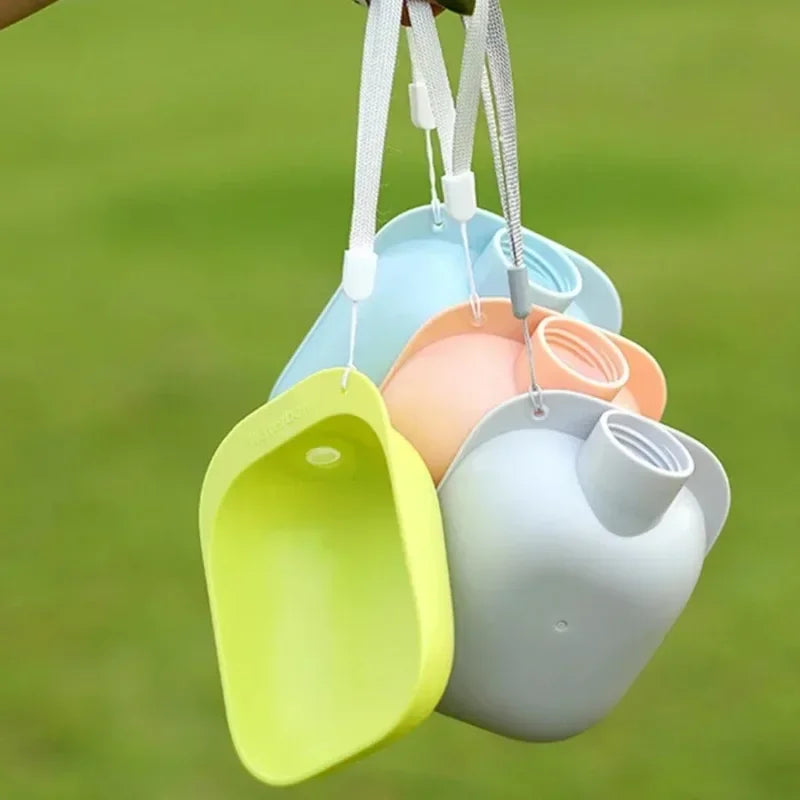 Pet Travel Water Bottle Portable Leakproof Hydration Dispenser with Integrated Drinking Bowl for Outdoor Puppy Walking Hiking