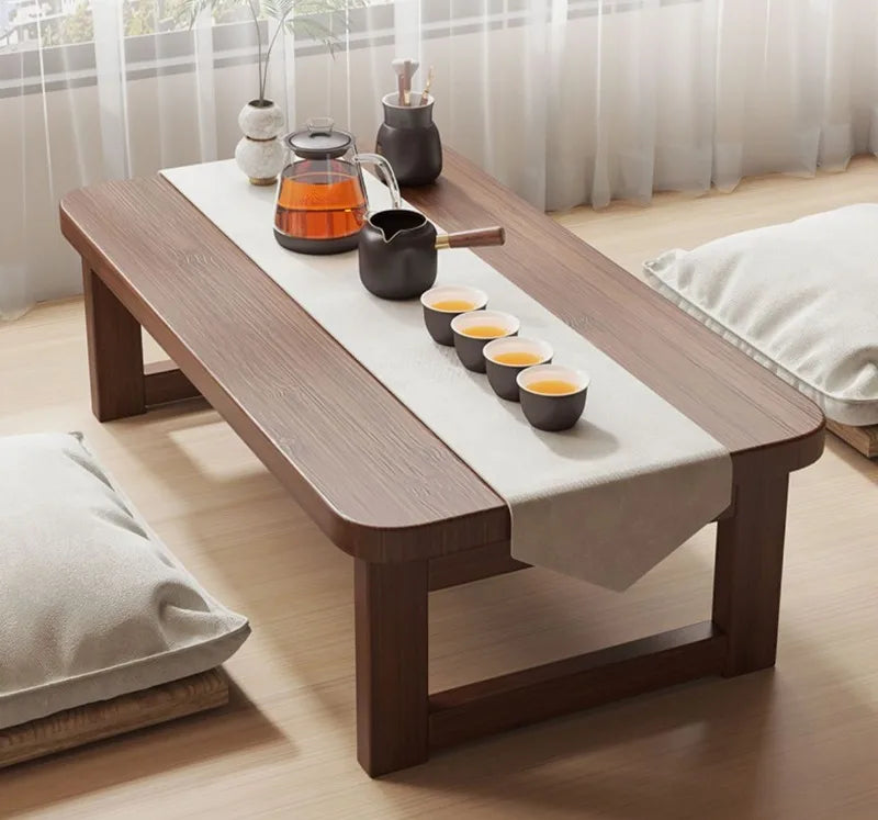 Folding End Table Family Living Room Small Coffee Table Bedroom Low Side Table Balcony Window Simple Multifunction Furniture