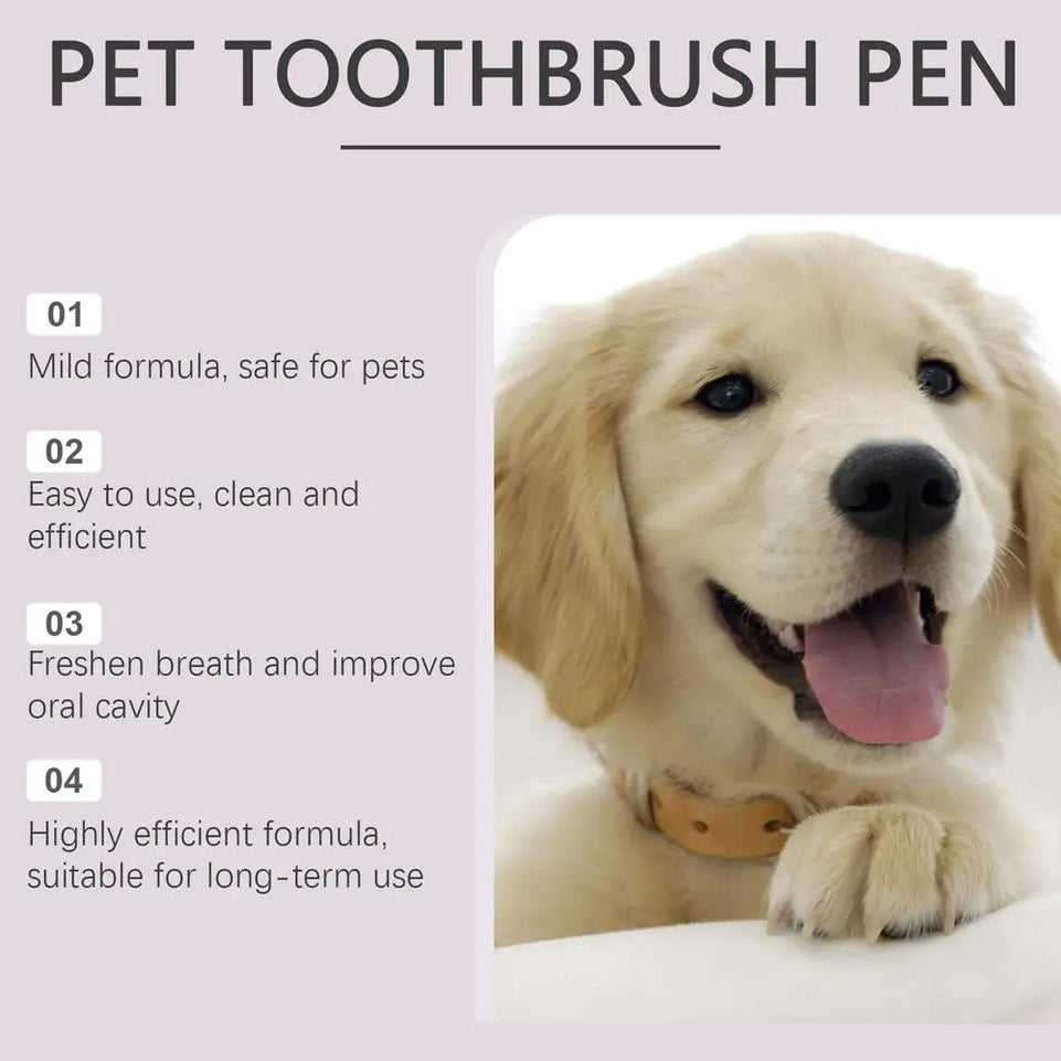 Pet Teeth Cleaning Pen Pet Dental Pen dog Toothbrush Pen Fresh Breath Tooth Whitening Cat Teeth Refreshing Pen pet supplies