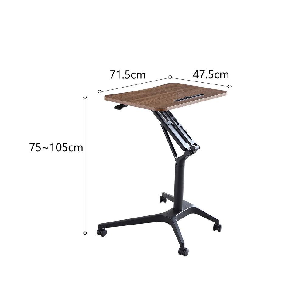 Pneumatic Lifting Table Standing Minimalist Conference Room Podium Table Sofa Bedside Movable Desk Business Classroom Lectern