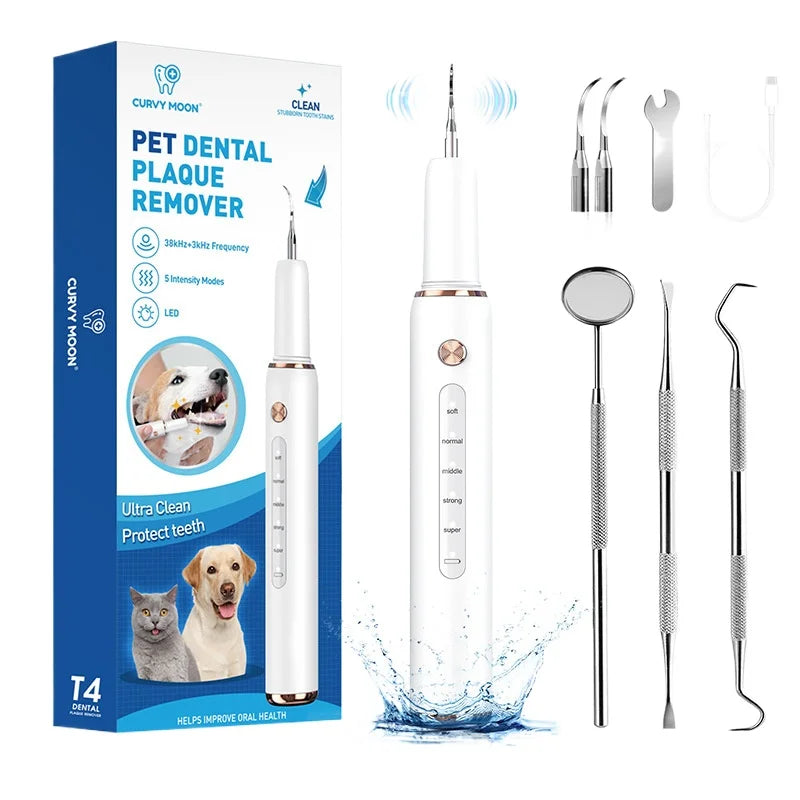 Electric Pet Ultrasonic Dental Cleaner Dogs Special Removing Dental Plaque Remover Dogs Teeth Cleaning Stones Pets Supplies