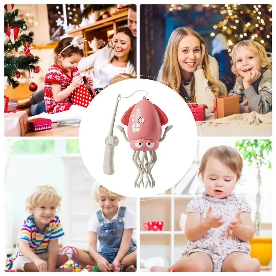 Interactive Dancing Octopus Kid Electronic Pet Toy Cartoon Moving Education Toddler Gift - Fun Developmental Play for Kids