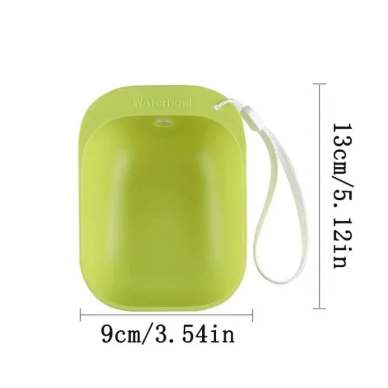 Pet Travel Water Bottle Portable Leakproof Hydration Dispenser with Integrated Drinking Bowl for Outdoor Puppy Walking Hiking