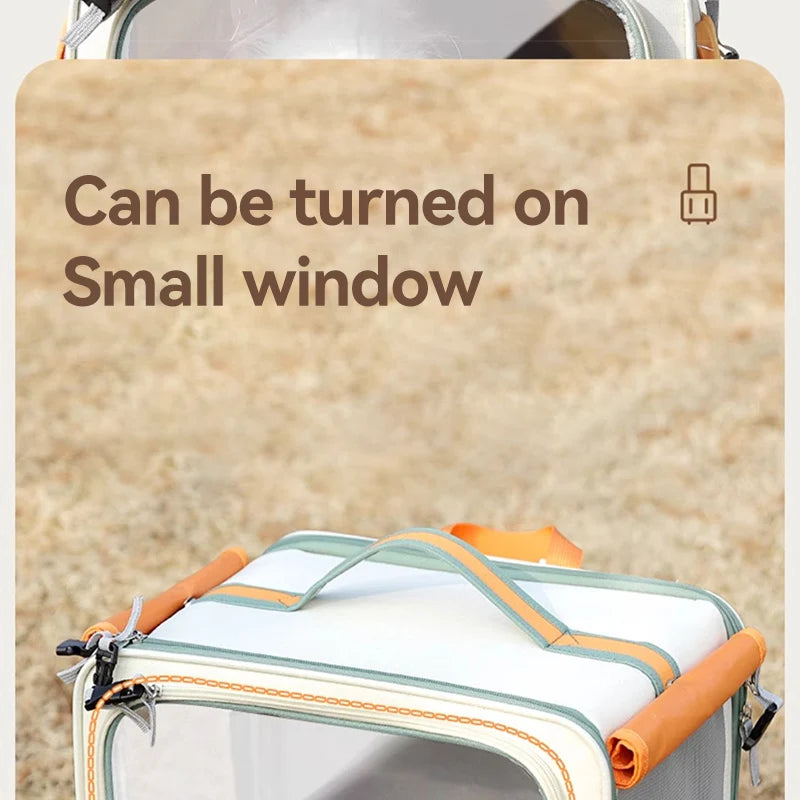 HOOPET Cats Travel Bag Portable Out Pet Trolley Suitcase Universal Small Dogs Bag Cat Backpack Detachable Pet Supplies