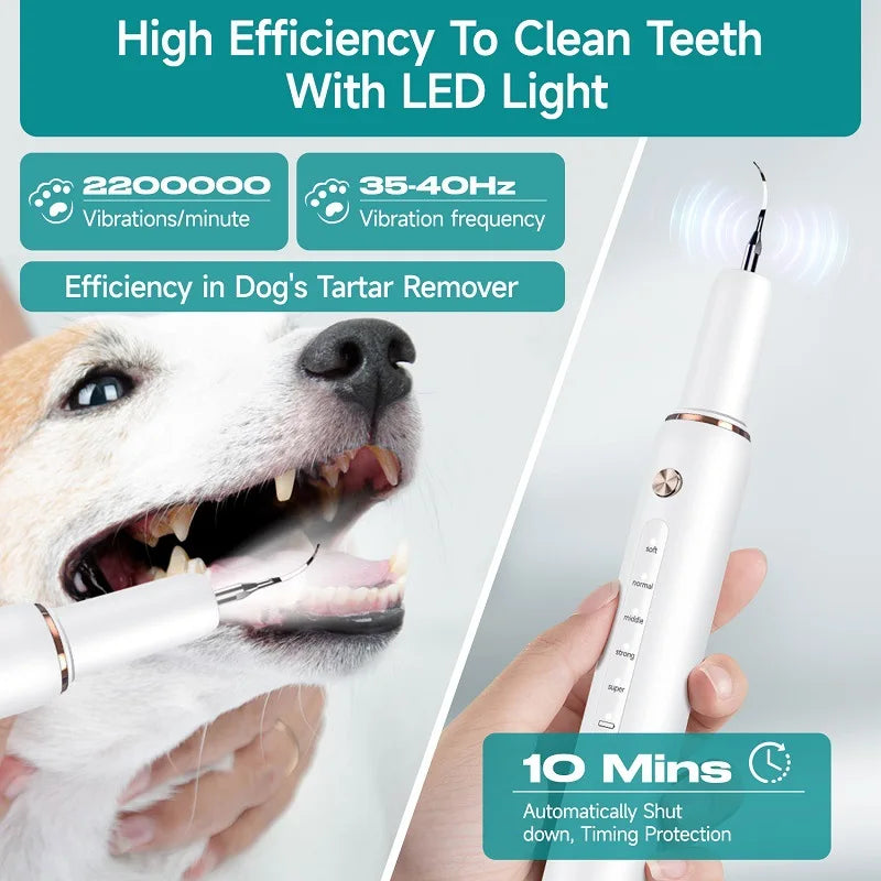 Electric Pet Ultrasonic Dental Cleaner Dogs Special Removing Dental Plaque Remover Dogs Teeth Cleaning Stones Pets Supplies