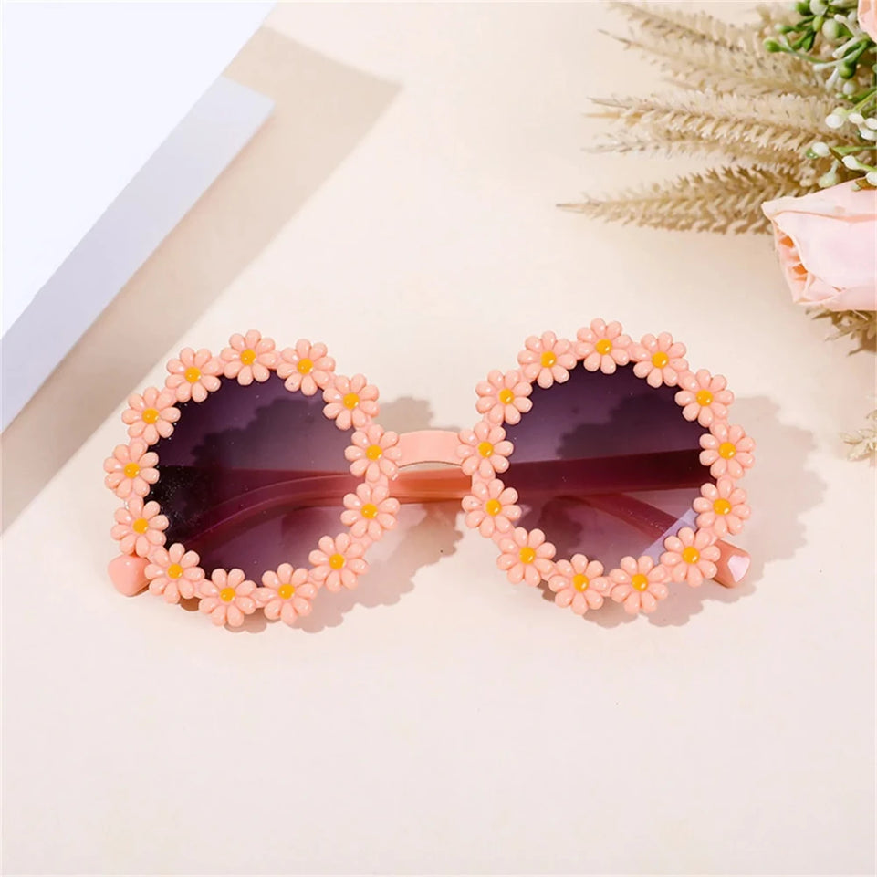 Pet Accessories Flower Sunglasses Circular Role Playing Glasses Photo Props Glasses For Cats And Small And Paracord Dog Leash