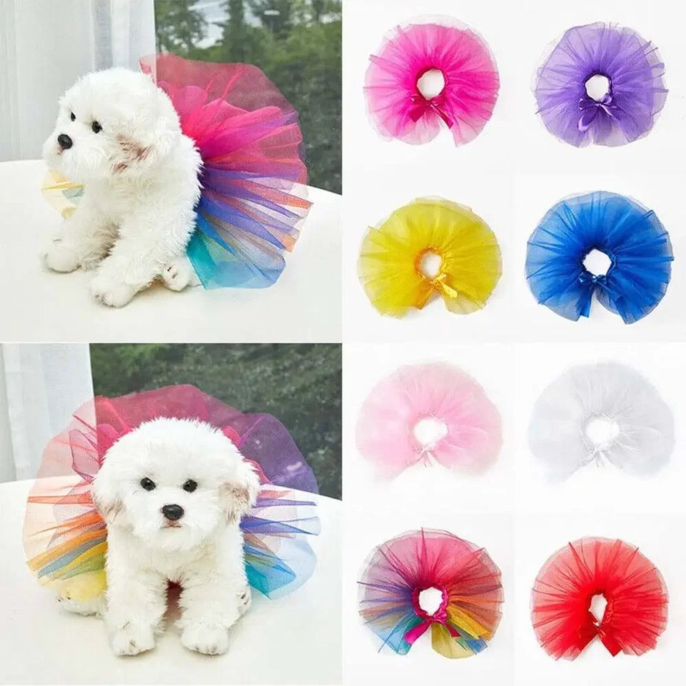 Fashion Tutu Dress Teddy Schnauzer Puppy Pet Costume Apparel Dog Dress Dog Skirts Pet Supplies Puppy Clothes