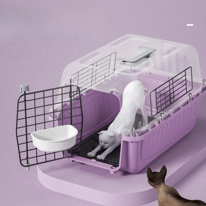 Portable Pet Travel Bag Outdoor Breathable Small Animal Carrying Large Space Cat Dog Travel Box Backpack for Cat Pet Supplies