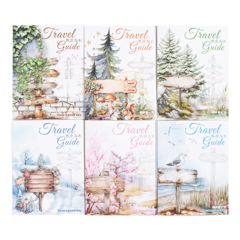 12packs/LOT Travel Guide series cute lovely retro decorative PET sticker