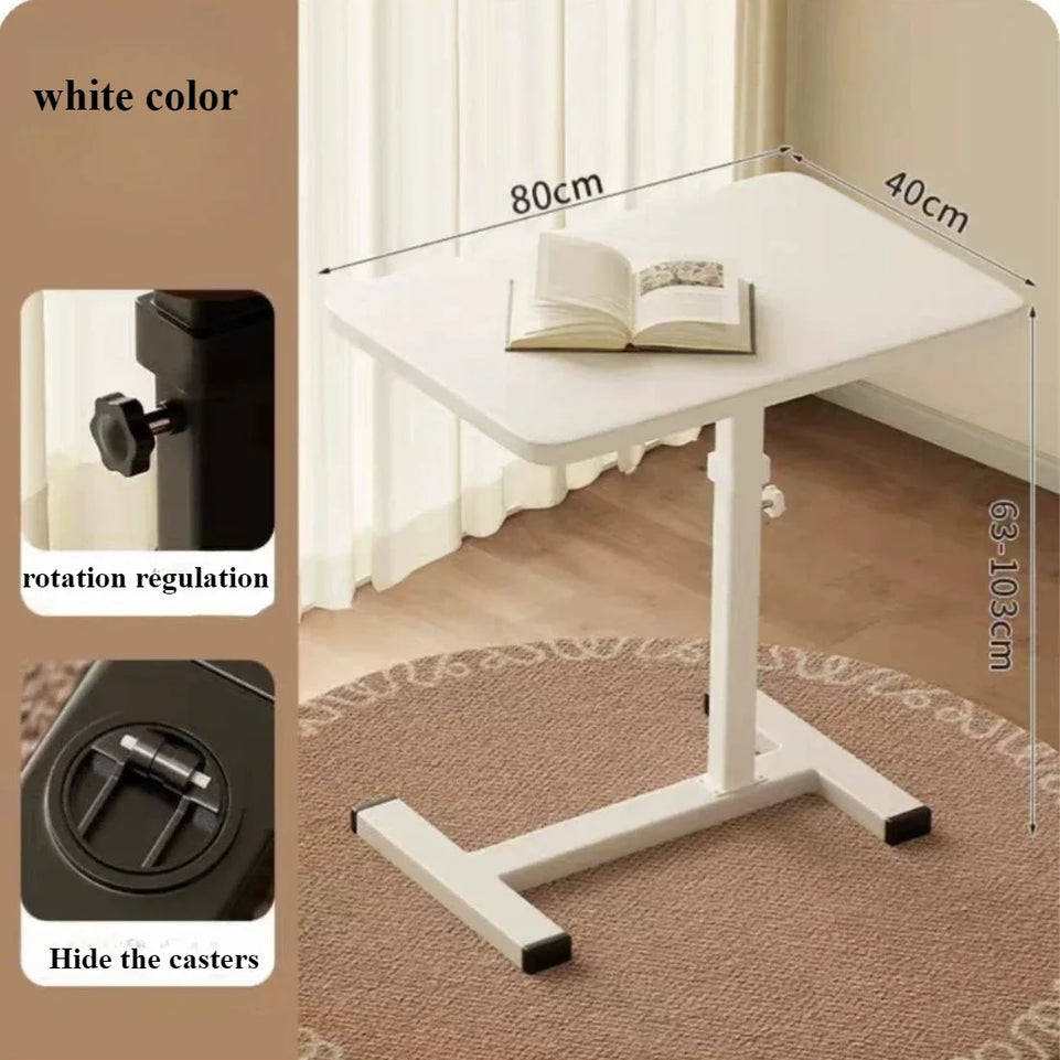 Mobile Bedside Table Household Office Desk Bedroom Folding Tables Portable Minimalist Folding Portable Workbench Learning Desk