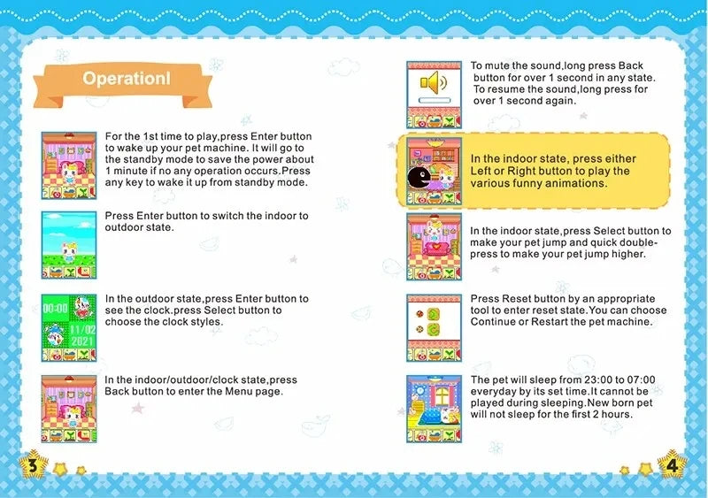 Tamagotchi Electronic Virtual Pet With Color Screen Game Pocket Interactive Virtual Pet Dating Game Machine Kids Game Toys Girls