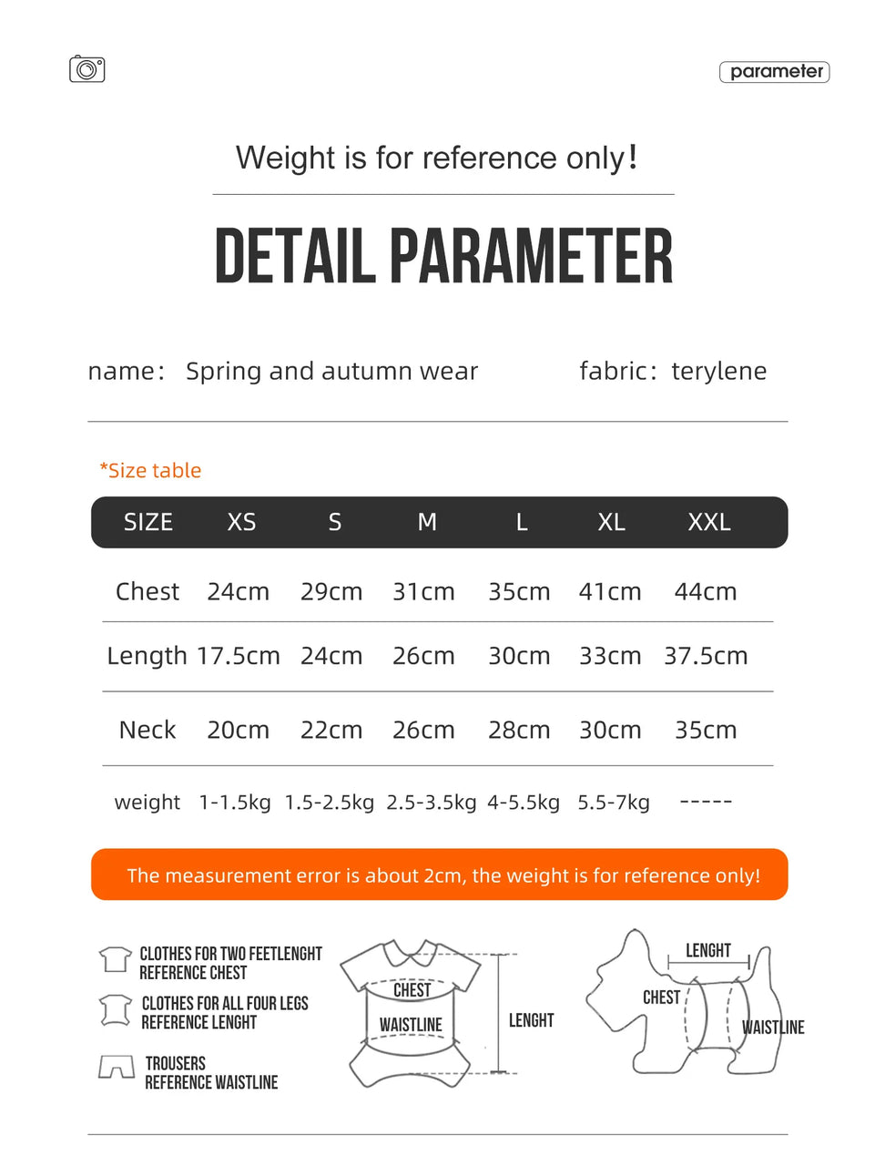 Pet clothing for spring & autumn, teddy bear, Schnauzer, Yorkshire, puppy clothing, dog princess dress, suitable for fashionable