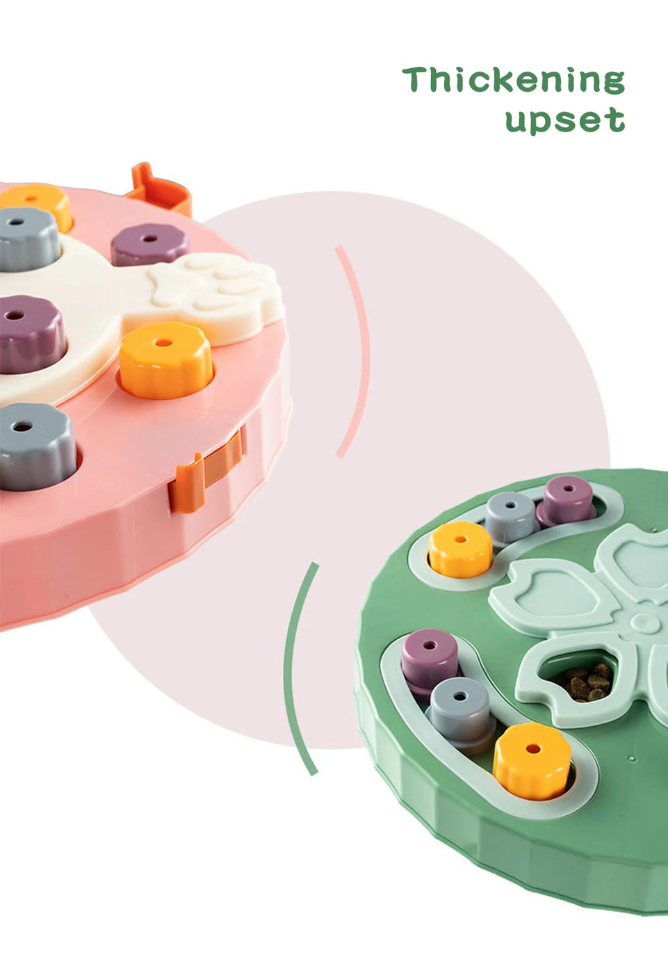 Pet Cat Interactive Puzzle Toys NonSlip Bowl Food Dispenser Slow Feeder Slowly Eating Pet Cat Dogs Training Game Pet Supplies