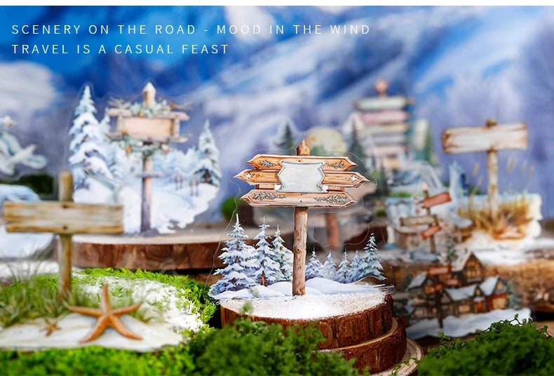 12packs/LOT Travel Guide series cute lovely retro decorative PET sticker