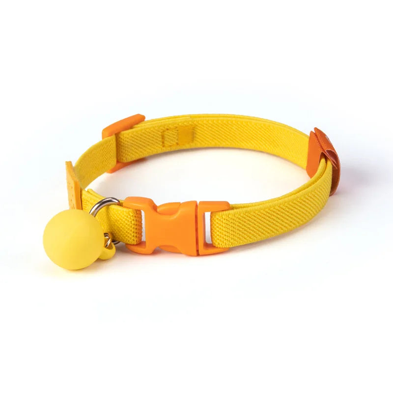 Safety and Fashion Accessories Pet Collar Anti-length Adjustable High Elastic Cat Necklace Dog Collar Accessories Pet Supplies