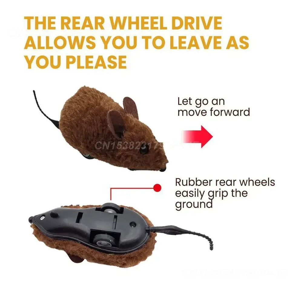 Pet Interactive Mouse Toy Plush Simulation Sound-Making Cat Boredom Relief Amusement Chew Toy Safe Durable Small Size Realistic