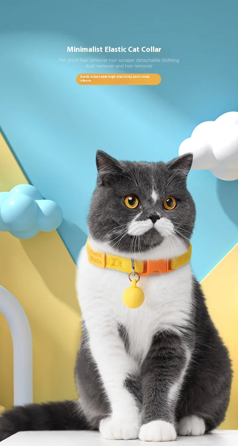 Safety and Fashion Accessories Pet Collar Anti-length Adjustable High Elastic Cat Necklace Dog Collar Accessories Pet Supplies