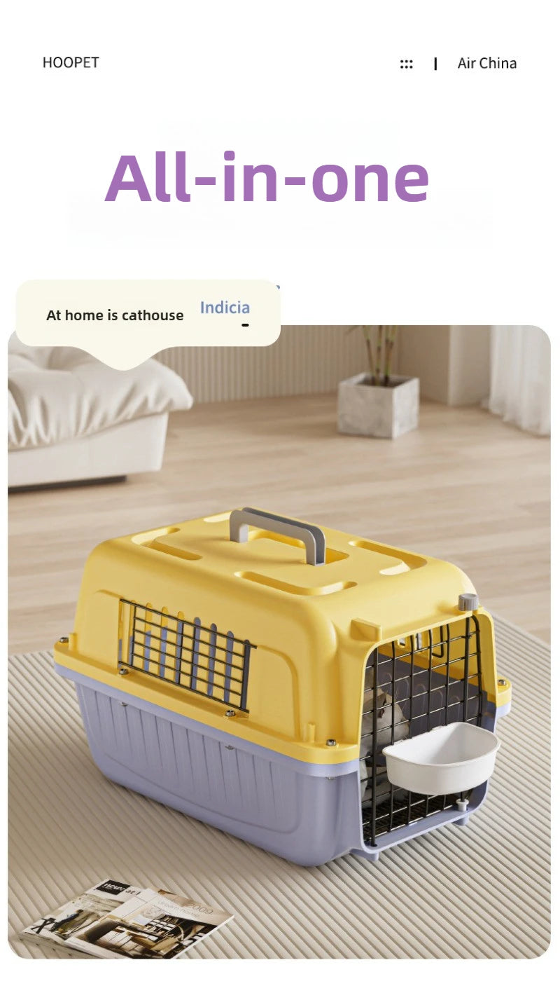 Portable Pet Travel Bag Outdoor Breathable Small Animal Carrying Large Space Cat Dog Travel Box Backpack for Cat Pet Supplies