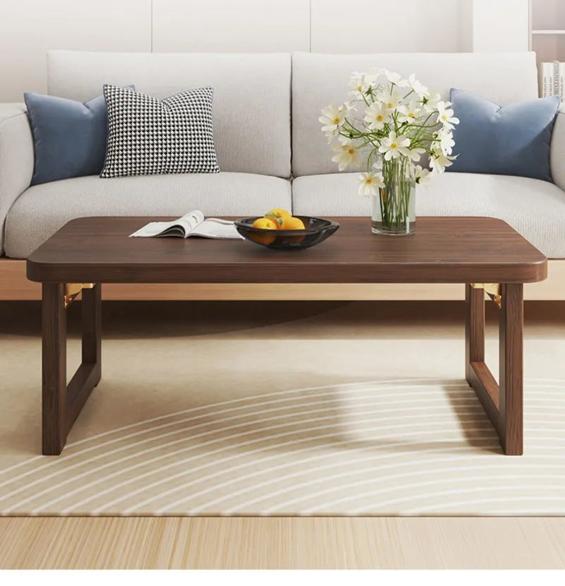 Folding End Table Family Living Room Small Coffee Table Bedroom Low Side Table Balcony Window Simple Multifunction Furniture