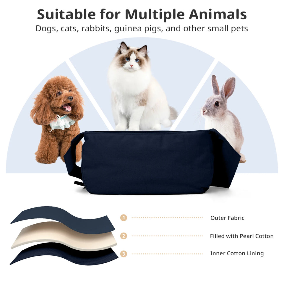 ONECUTE Airline Approved Pet Carrier Backpack for Small Dogs Cats, Foldable Travel Tote for Chihuahua Yorkshire Puppy, Vet Visit