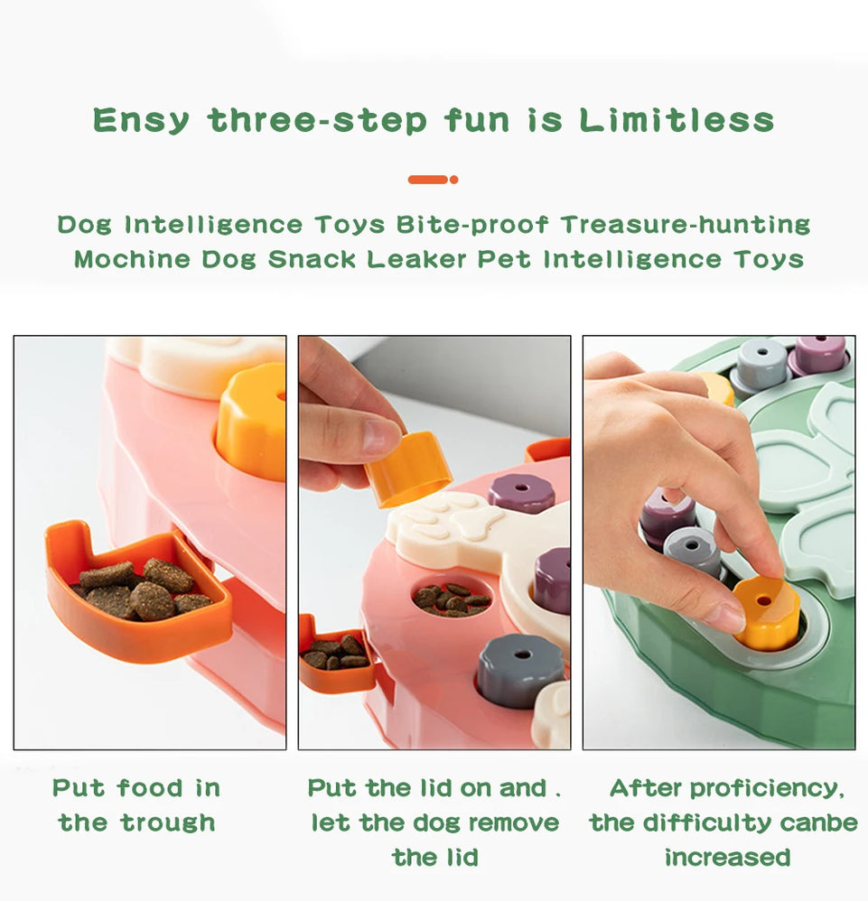 Pet Cat Interactive Puzzle Toys NonSlip Bowl Food Dispenser Slow Feeder Slowly Eating Pet Cat Dogs Training Game Pet Supplies