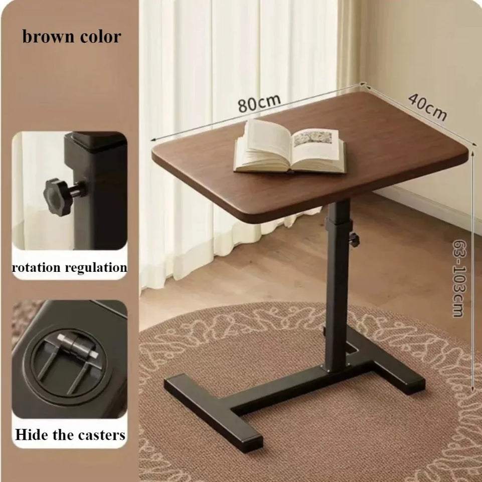 Mobile Bedside Table Household Office Desk Bedroom Folding Tables Portable Minimalist Folding Portable Workbench Learning Desk